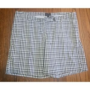 The Limited Black and White Gingham Plaid Shorts